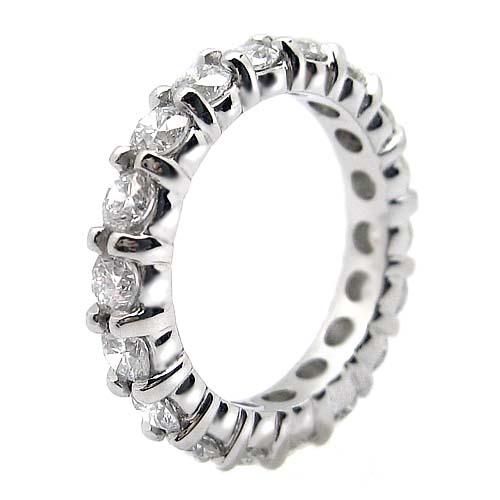 50 Ct Round Cut Diamond Platinum Eternity Band Ring